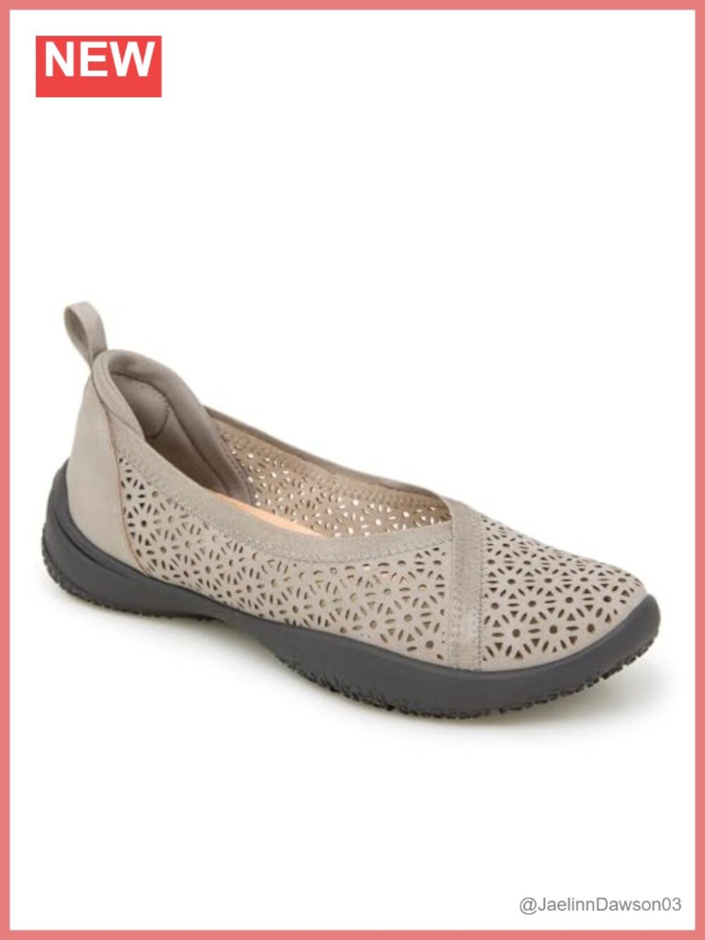Womens Ballet Flats Comfortable Removable Contoured Insoles Flexible Outsole EVA